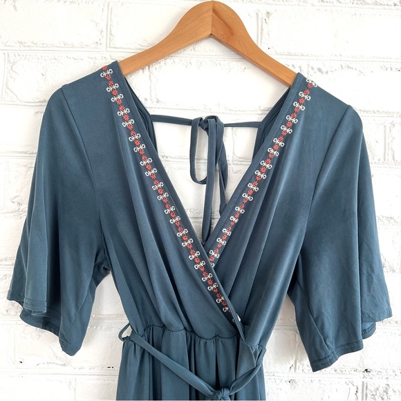 Francesca’s Collection Blue/Gray Dress | Size Large - Picture 3 of 7